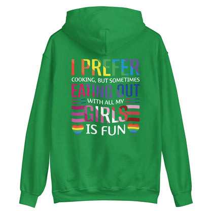 Lesbian Pride I Prefer Cooking Hoodie