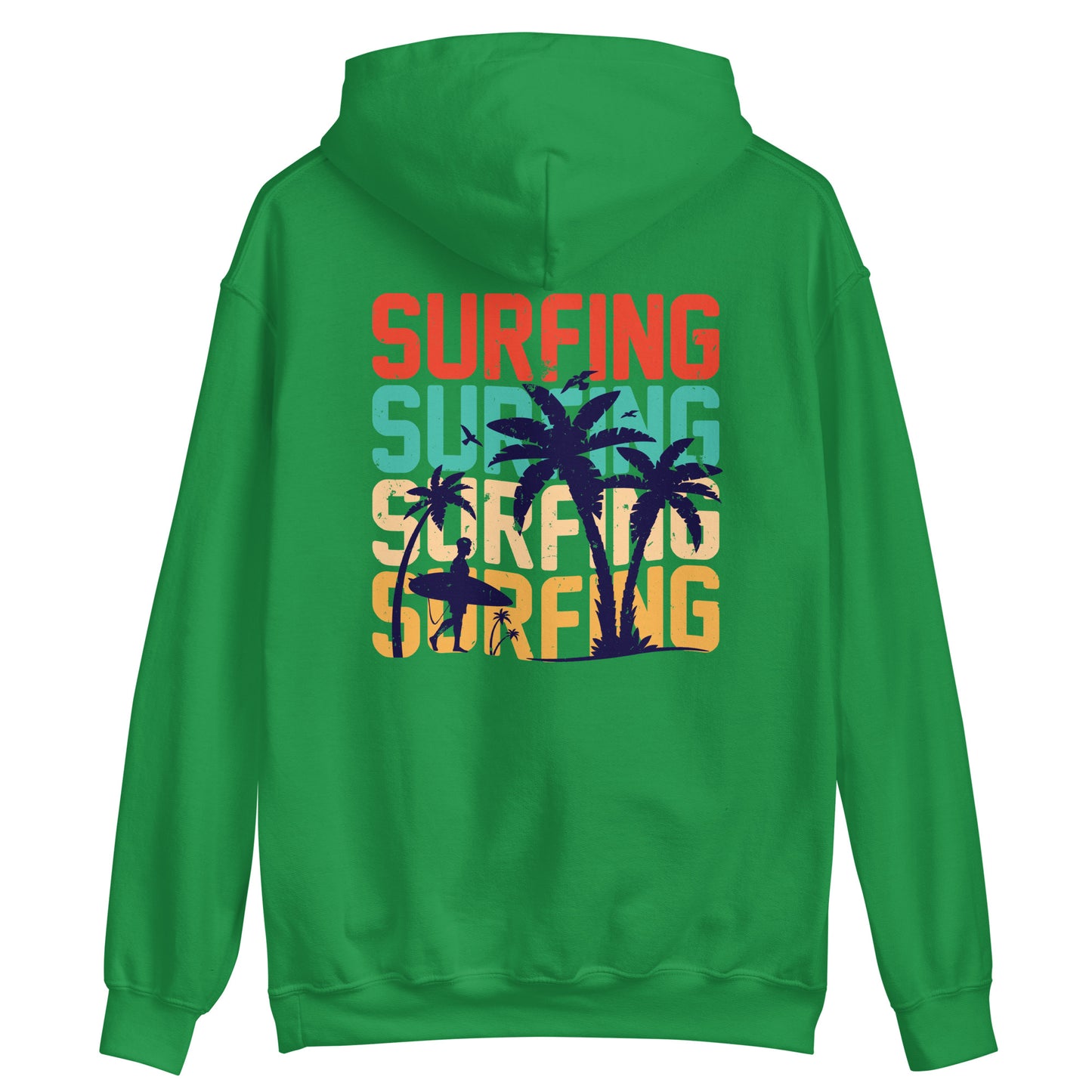 Surfing Hoodie Palms