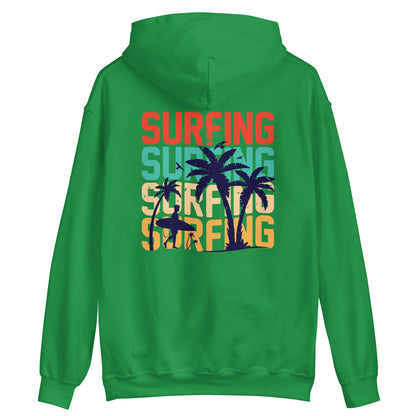 Surfing Hoodie Palms