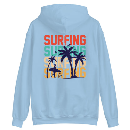 Surfing Hoodie Palms