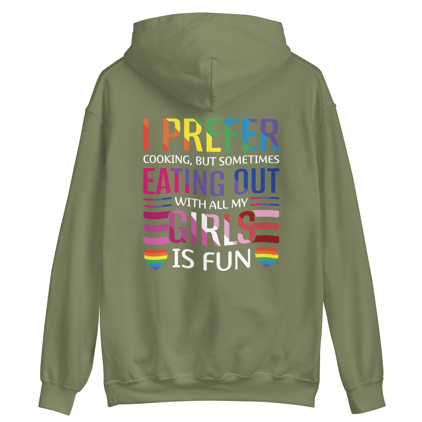 Lesbian Pride I Prefer Cooking Hoodie