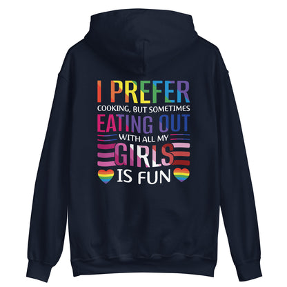 Lesbian Pride I Prefer Cooking Hoodie