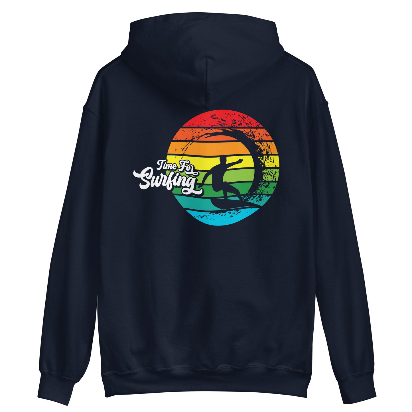 Surfing Hoodie Time For Surfing Retro Sun