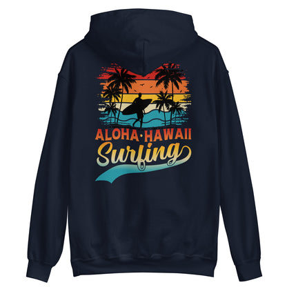 Surfing Hoodie Aloha Hawaii