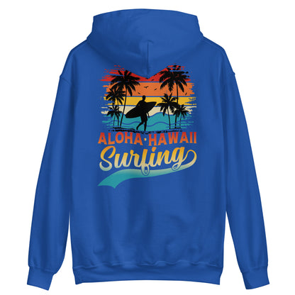 Surfing Hoodie Aloha Hawaii