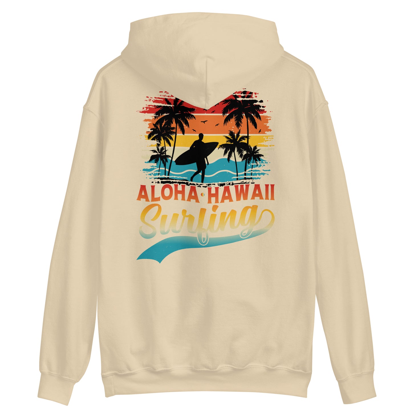 Surfing Hoodie Aloha Hawaii