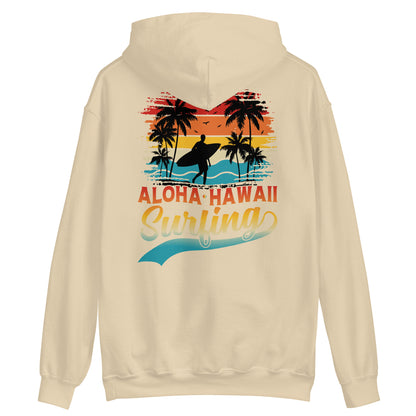 Surfing Hoodie Aloha Hawaii