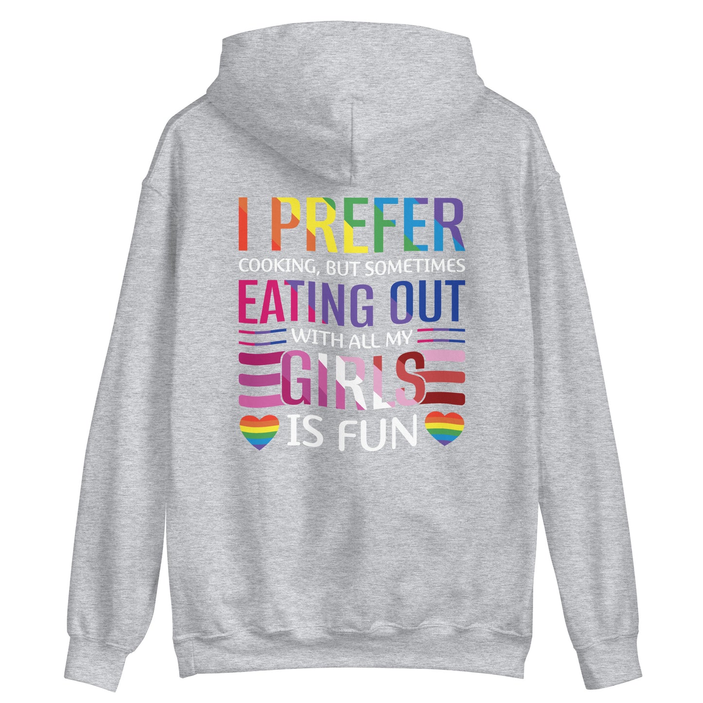 Lesbian Pride I Prefer Cooking Hoodie