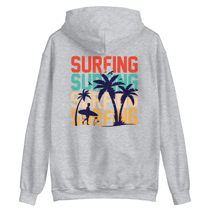 Surfing Hoodie Palms