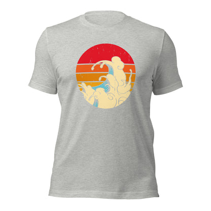 Surfing Shirt Retro Surfing Wave Sunset