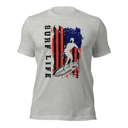 Surfer Shirt U.S. Flag Surf Life