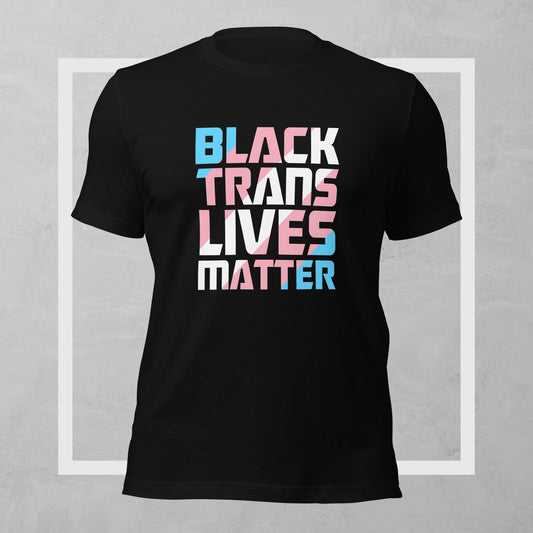 Trans Pride Shirt Black Trans Lives Matter