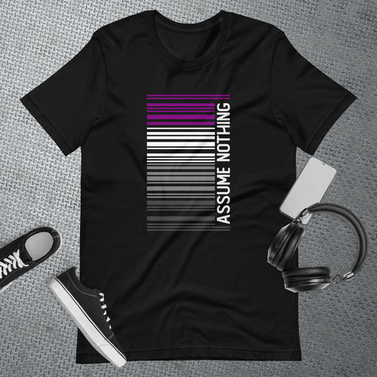 Asexual Shirt Barcode Assume Nothing