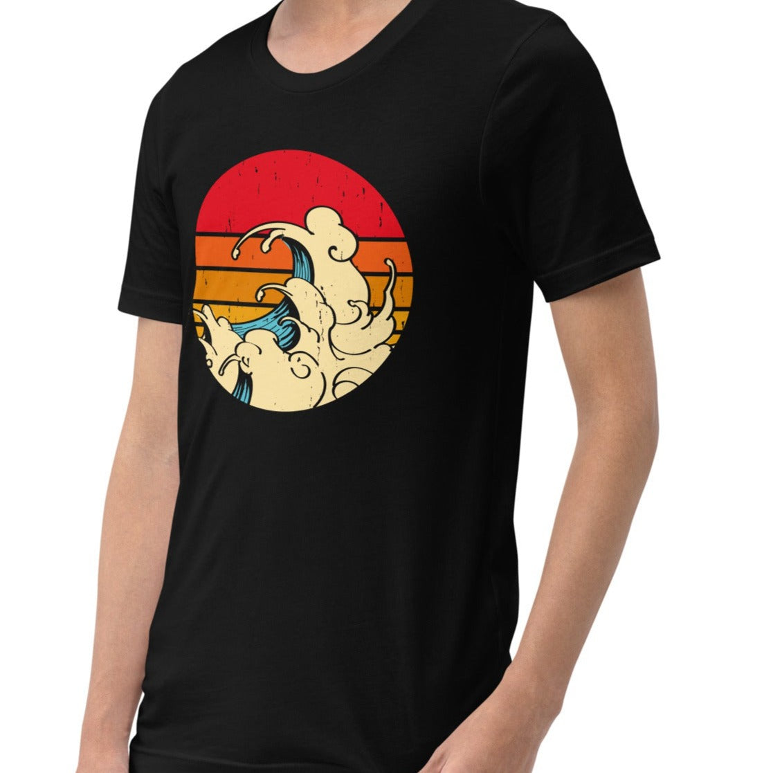 Surfing Shirt Retro Surfing Wave Sunset