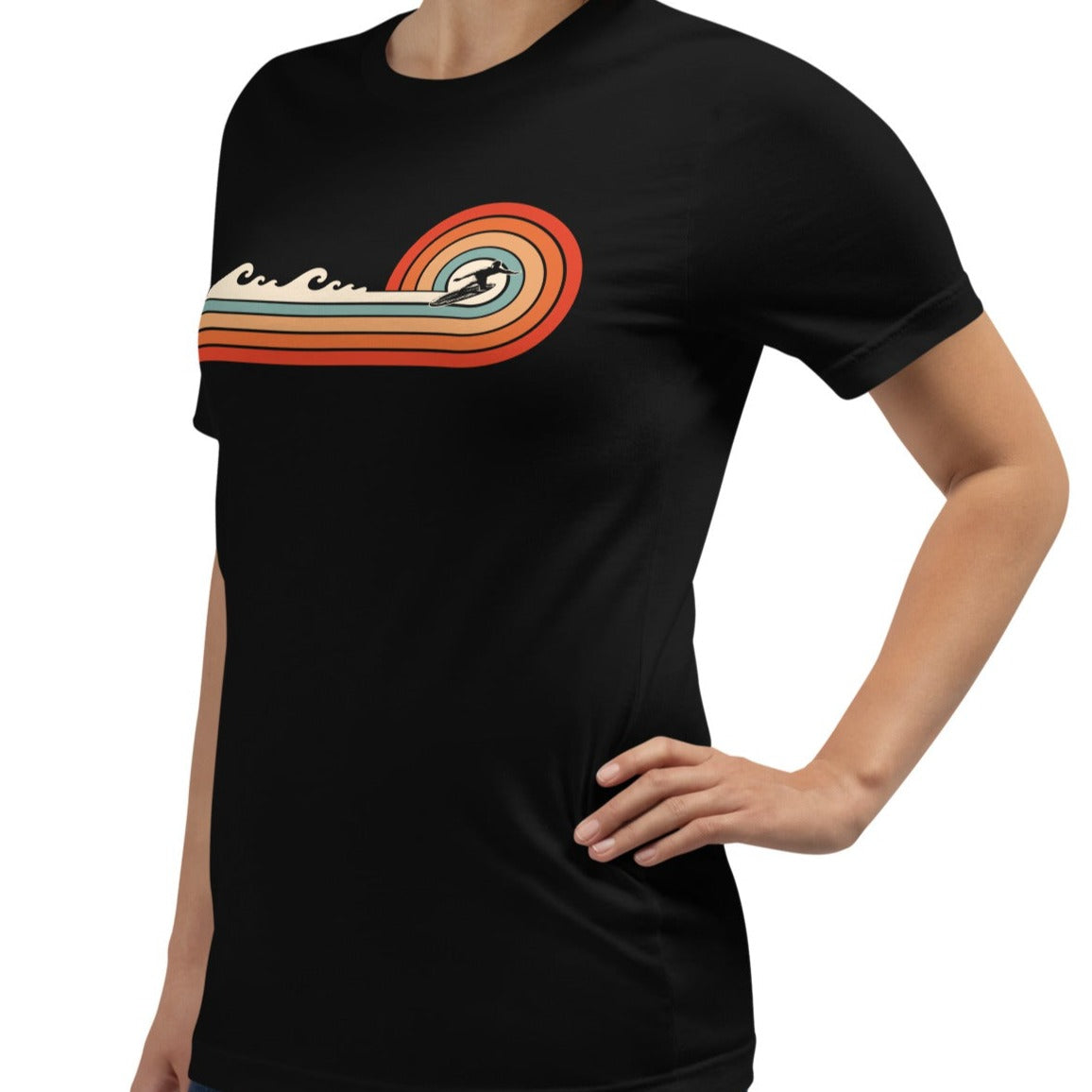 Surfing Shirt Retro Wave Rider