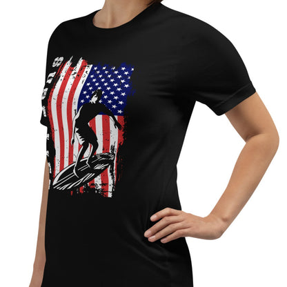 Surfer Shirt U.S. Flag Surf Life