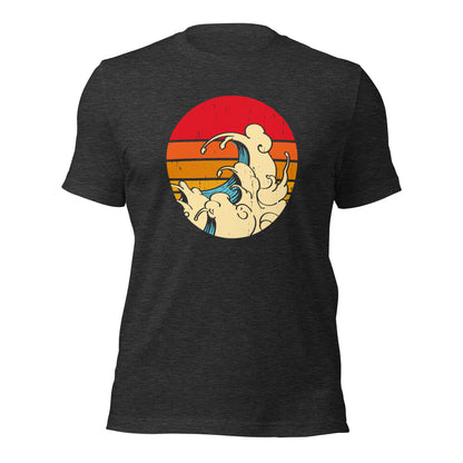 Surfing Shirt Retro Surfing Wave Sunset