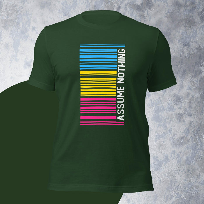 Pansexual Shirt Barcode Assume Nothing