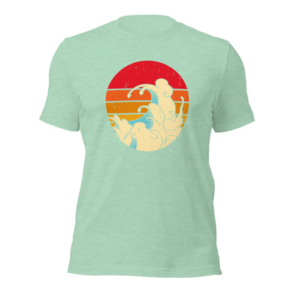 Surfing Shirt Retro Surfing Wave Sunset