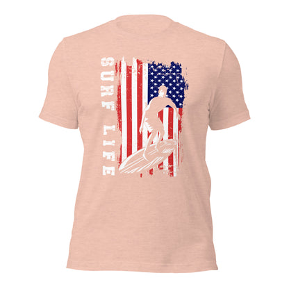 Surfer Shirt U.S. Flag Surf Life