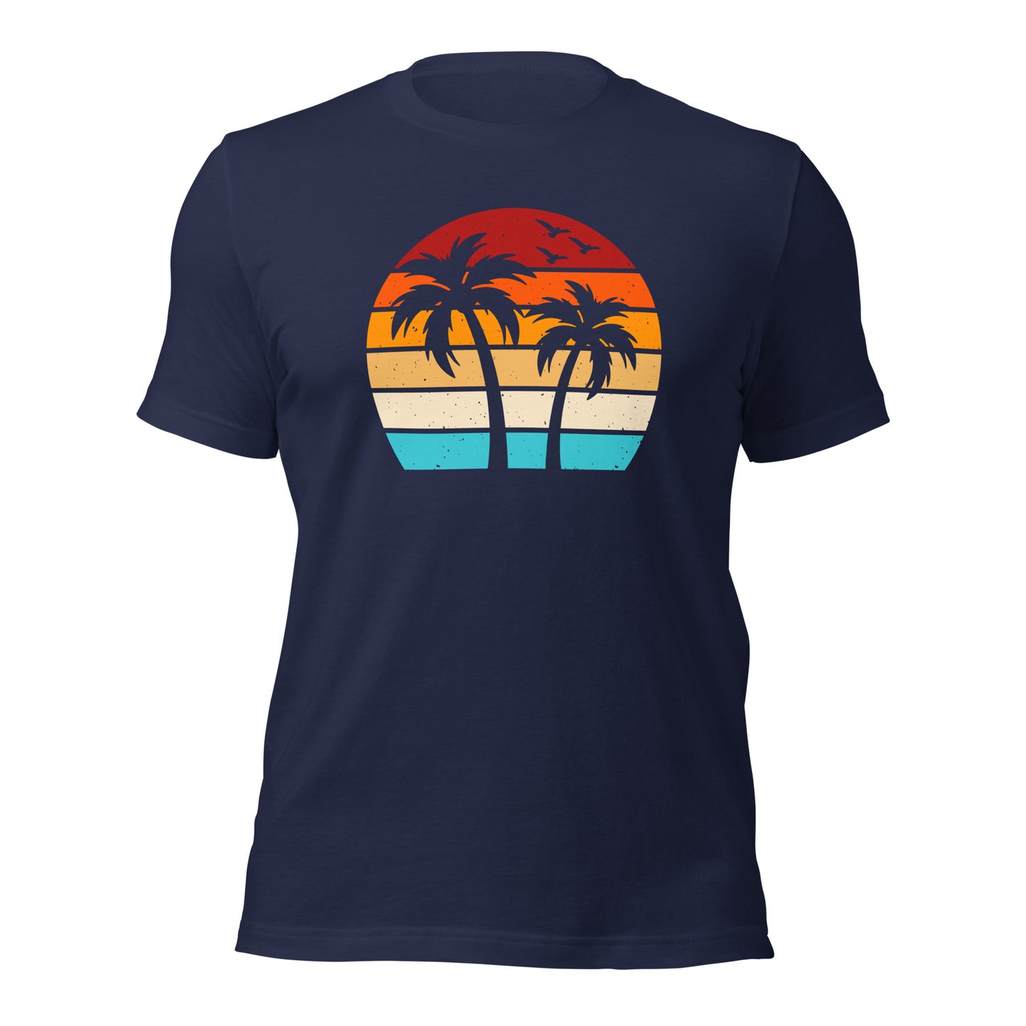 Surfing Shirt Palm Retro Sunset