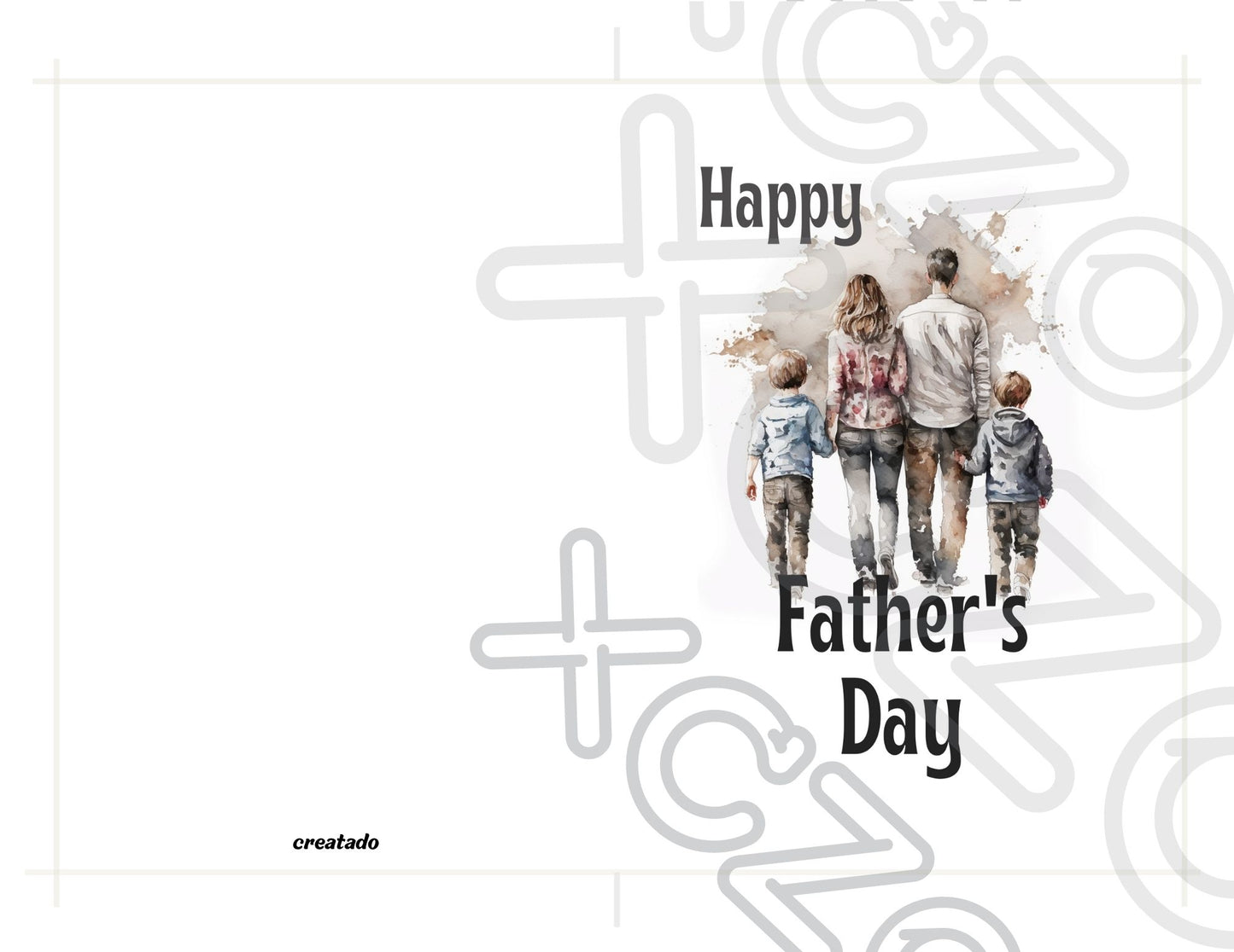 Printable Father's Day Card Family