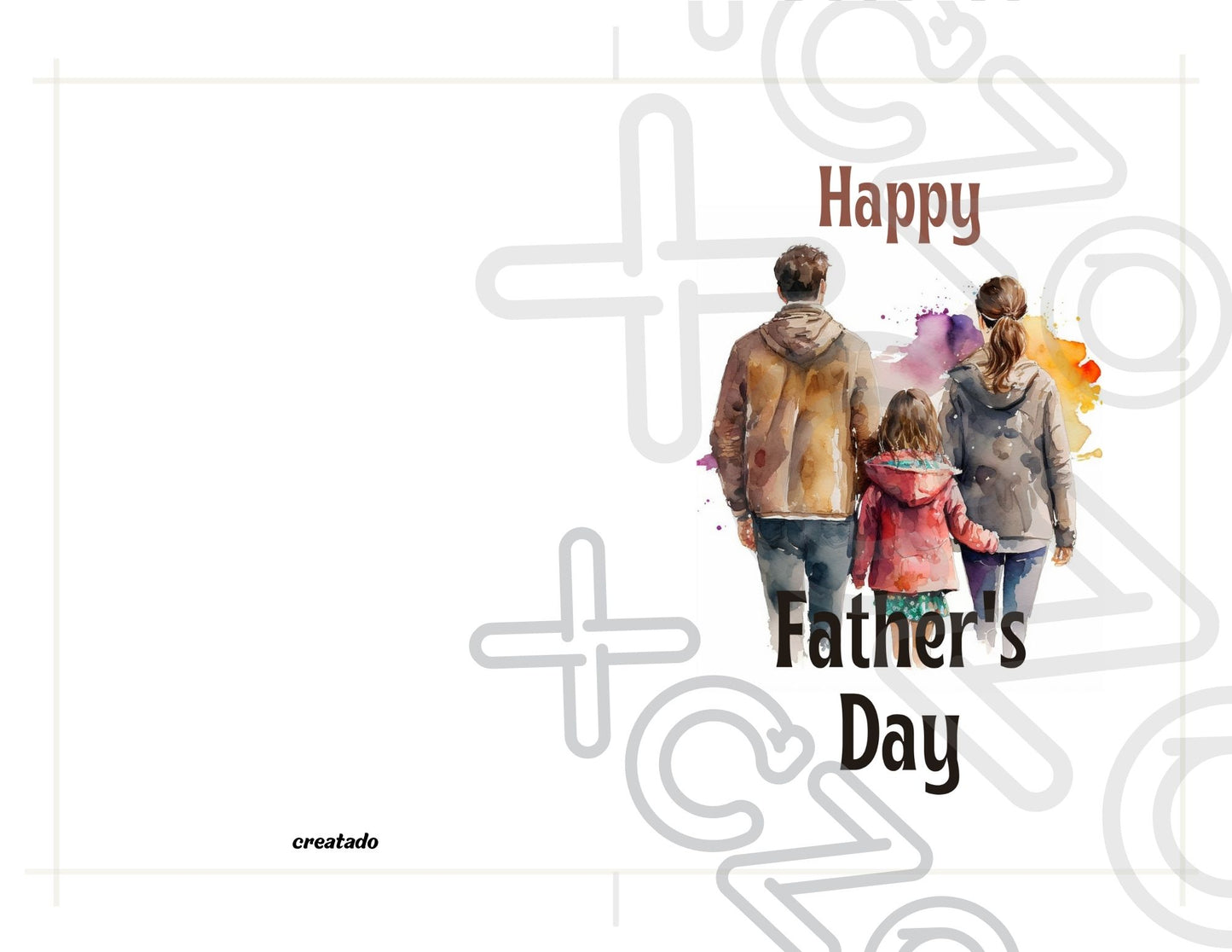 Printable Father's Day Card Family #2