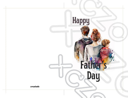 Printable Father's Day Card Family #3