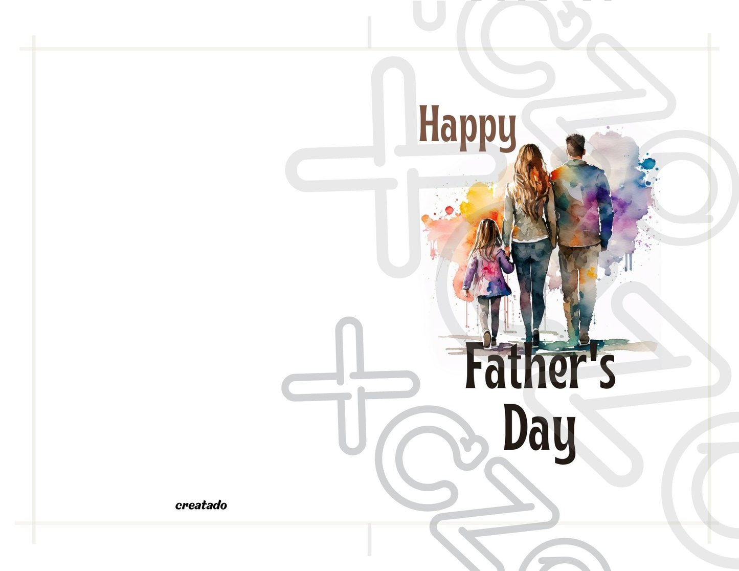 Printable Father's Day Card Family #4