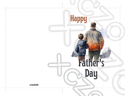 Printable Father's Day Card Father and Son #3