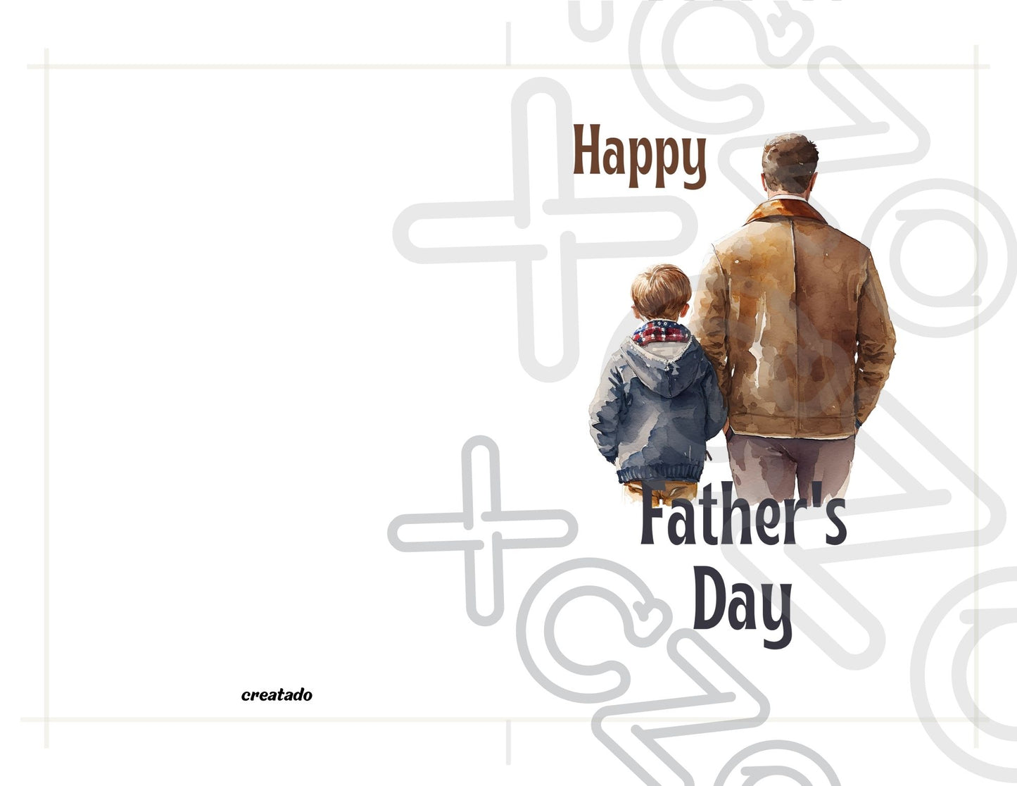 Printable Father's Day Card Father and Son #4