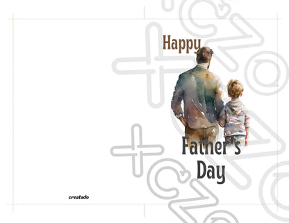 Printable Father's Day Card Father and Son #5