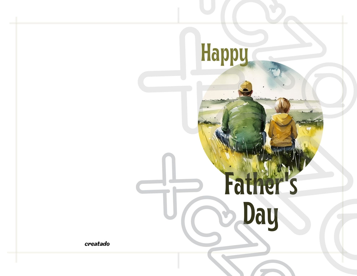 Printable Father's Day Card Father and Son #8