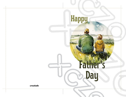 Printable Father's Day Card Father and Son #8