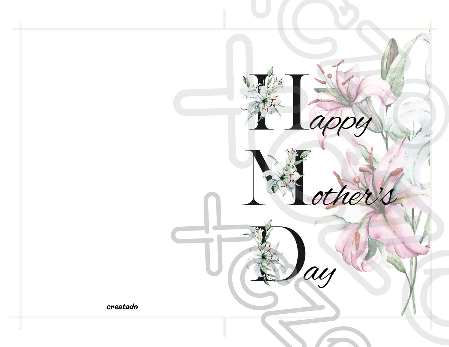 Happy Mother's Day Card Lily Bouquet