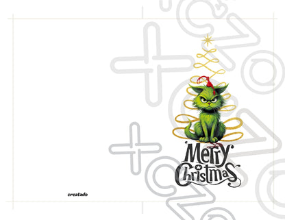 Grinch Printable Christmas Card 5x7 Instant Print