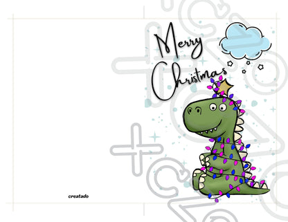 Bisexual Merry Christmas Card Tree Rex