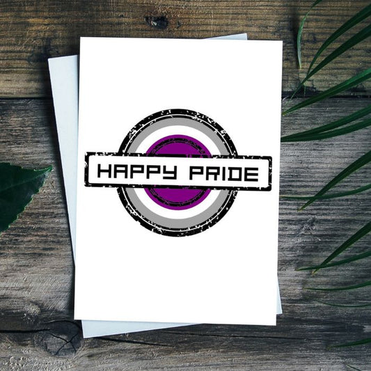 Asexual Pride Stamp Printable Card