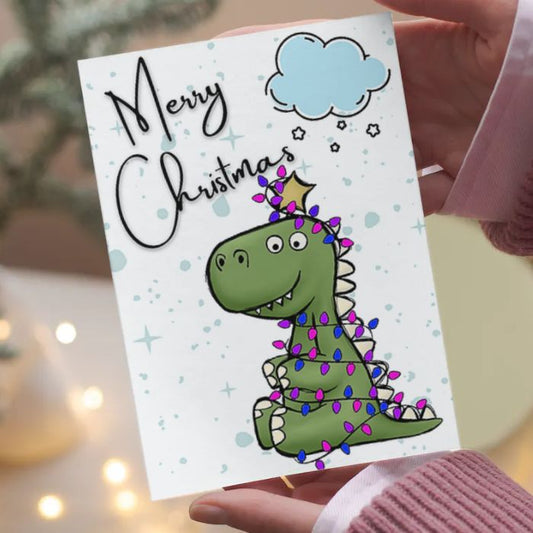 Bisexual Merry Christmas Card Tree Rex