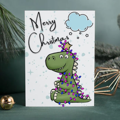 Bisexual Merry Christmas Card Tree Rex