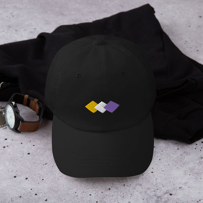 Non-Binary Pride 3 Rhombuses Geometric Dad Hat