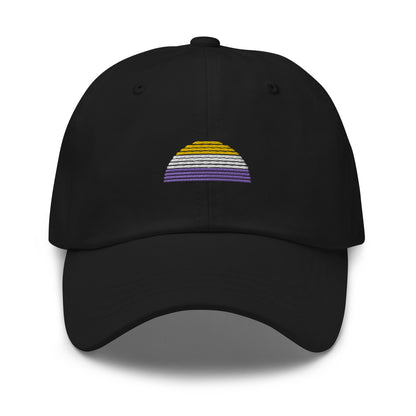 Subtle Non-Binary Pride Retro Sun Dad Hat