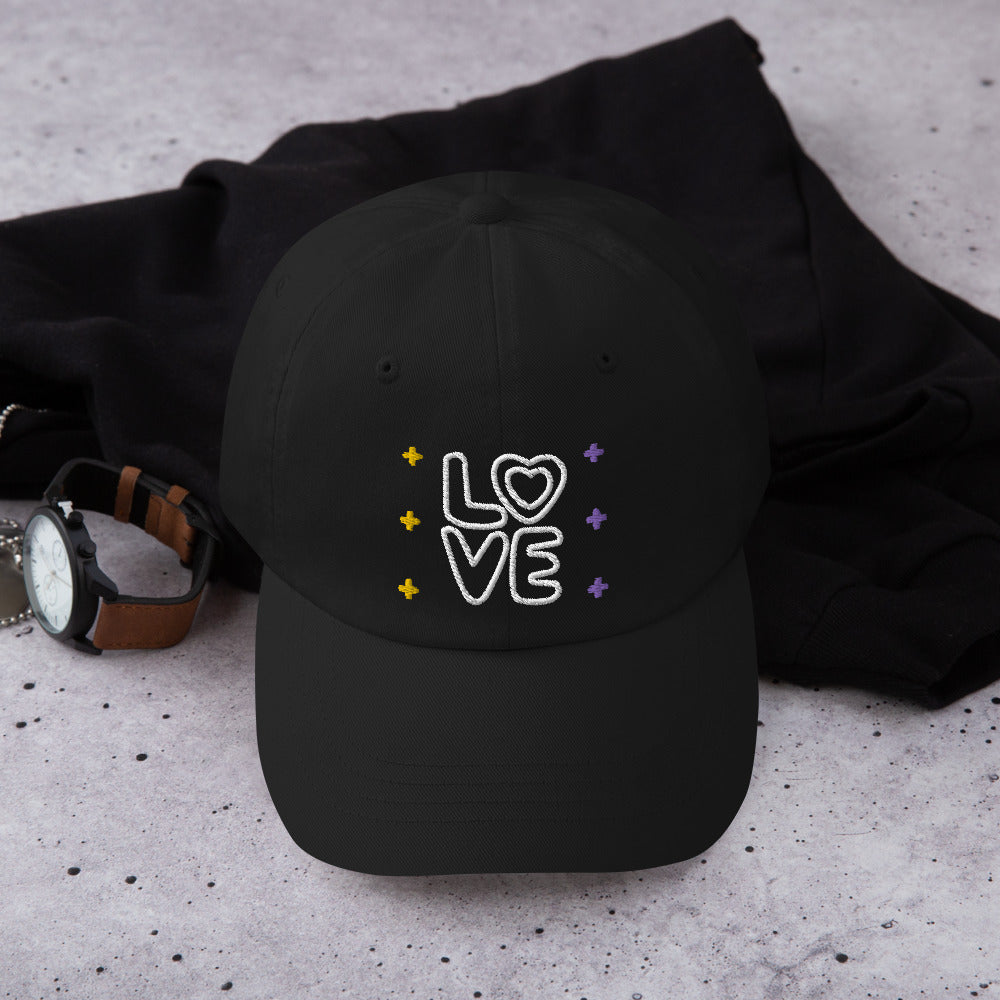 Non-Binary Pride LOVE Dad Hat