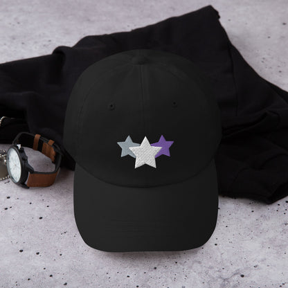 Subtle Ace Pride 3 Stars Dad Hat