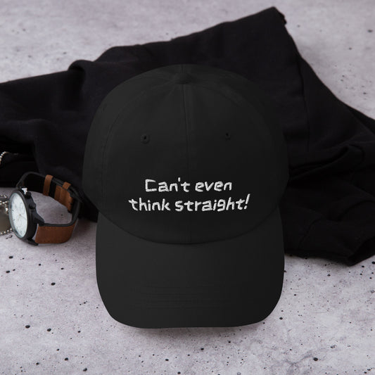 Can't Even Think Straight Pride Dad hat