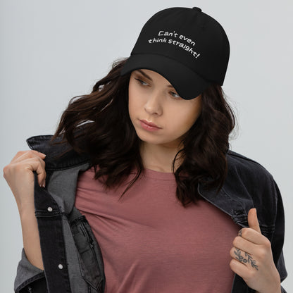 Can't Even Think Straight Pride Dad hat