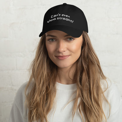 Can't Even Think Straight Pride Dad hat