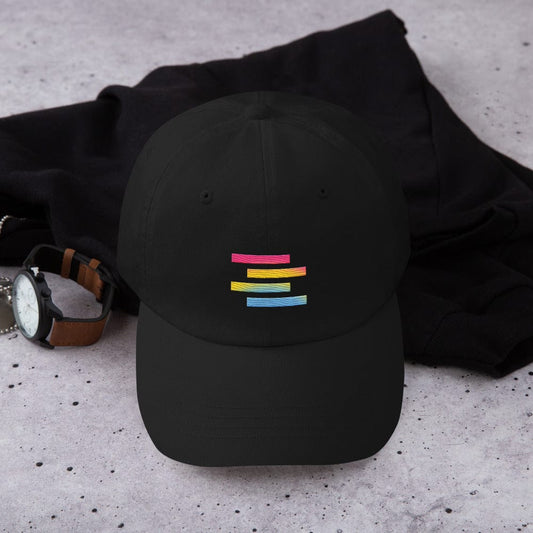 Pansexual Pride Flag Stripe Design Dad Hat