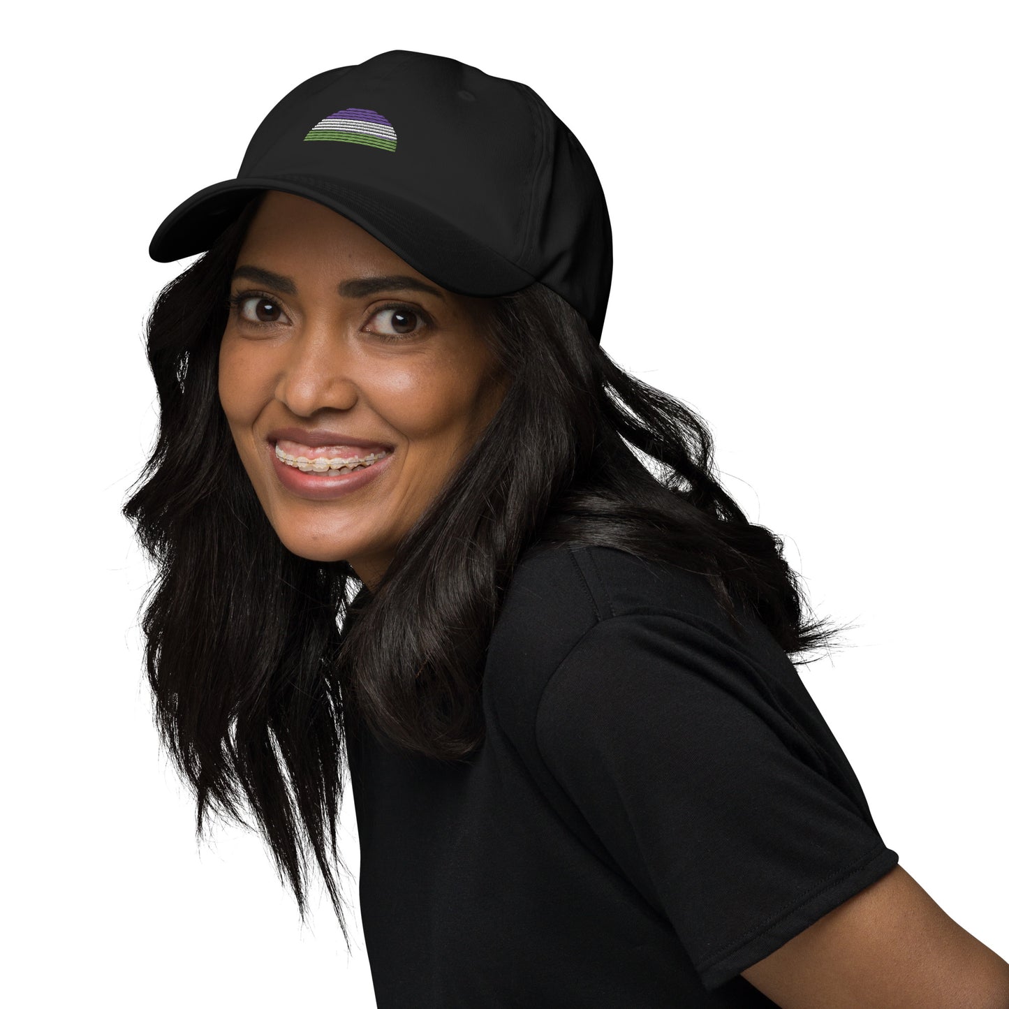 Genderqueer Pride Dad Hat Retro Sun