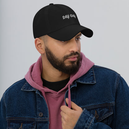 Say Gay Pride Dad hat